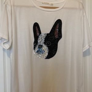 Ellison Sequined Bulldog T-Shirt